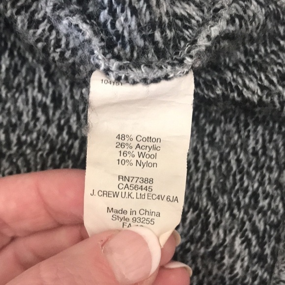 J. Crew Cotton Blend Funnel Neck Sweatshirt in Grey Size XS - Picture 8 of 13